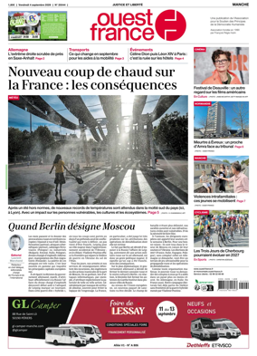 Cover of Ouest France (Manche)