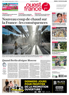 Cover of Ouest France (Redon / Pays de Vilaine)