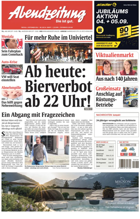 Cover of Abendzeitung Munchen