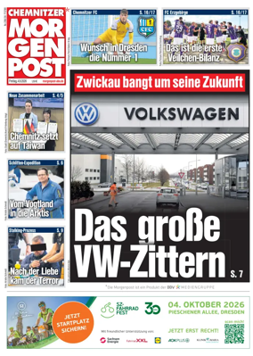 Cover of Chemnitzer Morgenpost