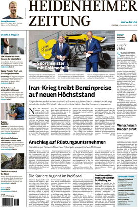 Cover of Heidenheimer Zeitung