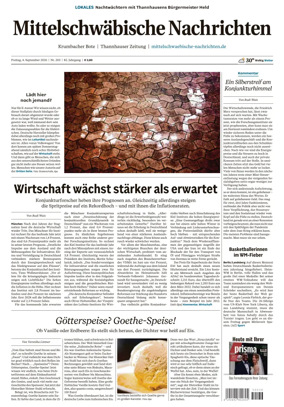 Cover of Mittelschwaebische Nachrichten