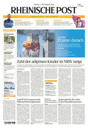 Cover of Rheinische Post - Monchengladbach and Korschenbroich