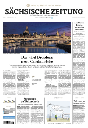 Cover of Sachsische Zeitung (Dresden)