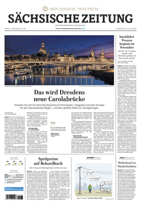 Cover of Sachsische Zeitung (Hoyerswerda)