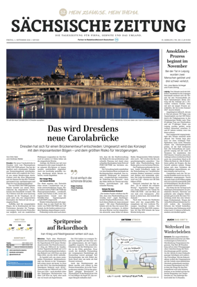 Cover of Sachsische Zeitung (Pirna Sebnitz)