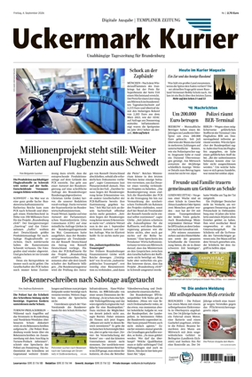 Cover of Templiner Zeitung