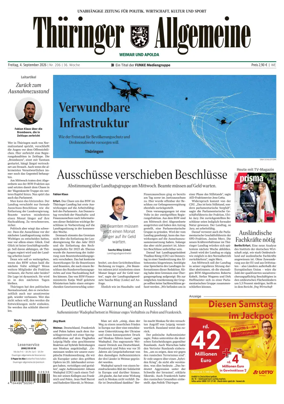 Cover of Thuringer Allgemeine (Apolda)