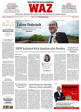 Cover of Westdeutsche Allgemeine Zeitung (Bochum)