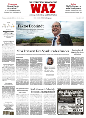 Cover of Westdeutsche Allgemeine Zeitung (Bottrop)