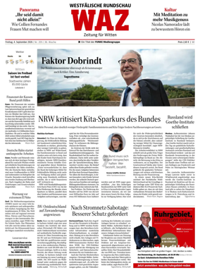 Cover of Westdeutsche Allgemeine Zeitung (Witten)