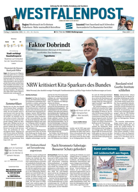 Cover of Westfalenpost (Arnsberg)