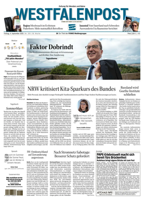 Cover of Westfalenpost (Menden)