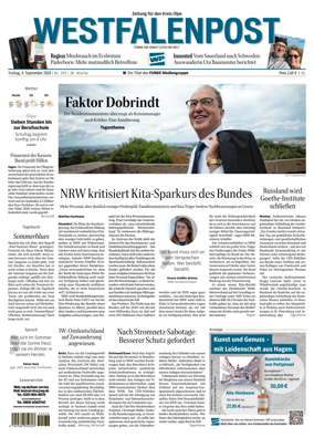 Cover of Westfalenpost (Olpe)
