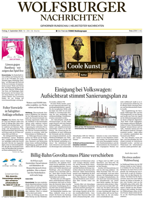 Cover of Wolfsburger Nachrichten (Wolfsburg-Gifhorn)