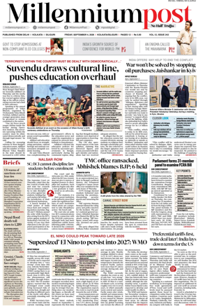 Cover of Millennium Post (Kolkata)
