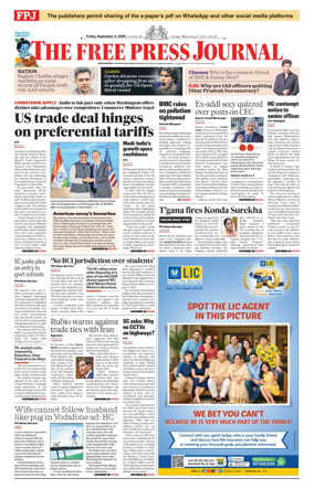 Cover of The Free Press Journal