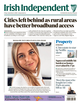 Cover of Irish Independent