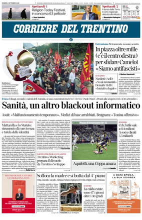 Cover of Corriere del Trentino