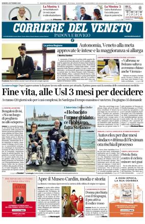 Cover of Corriere del Veneto (Padova e Rovigo)