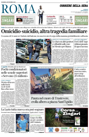 Cover of Corriere della Sera (Roma)