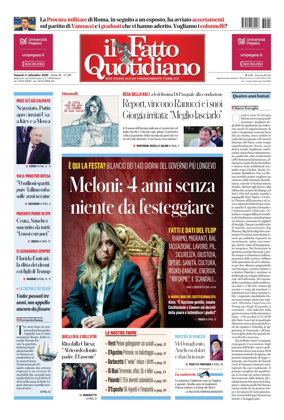Cover of Il Fatto Quotidiano