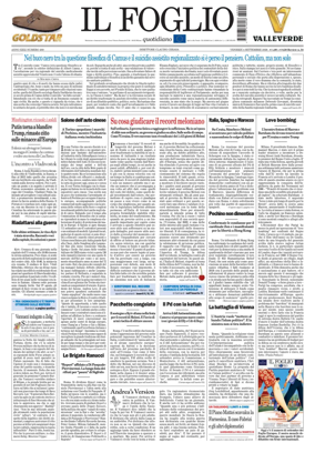 Cover of Il Foglio Quotidiano