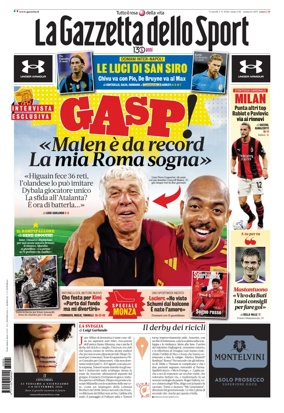 Cover of La Gazzetta dello Sport - Roma