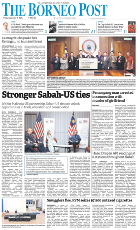 Cover of The Borneo Post (Sabah)