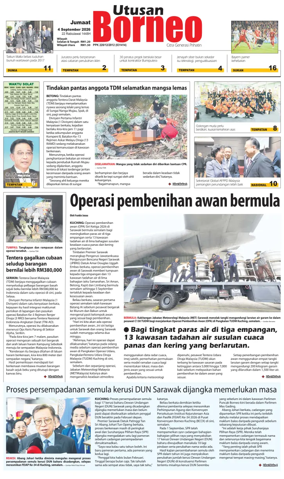Cover of Utusan Borneo (Sarawak)