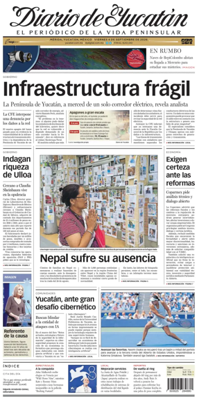 Cover of Diario de Yucatan