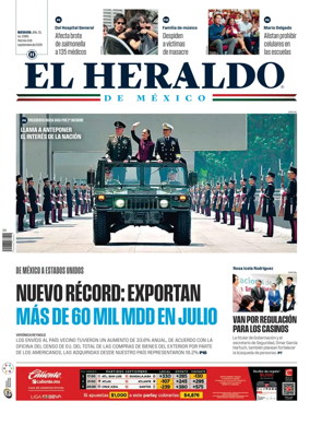 Cover of El Heraldo de Mexico