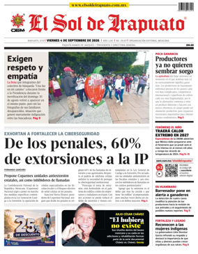 Cover of El Sol de Irapuato