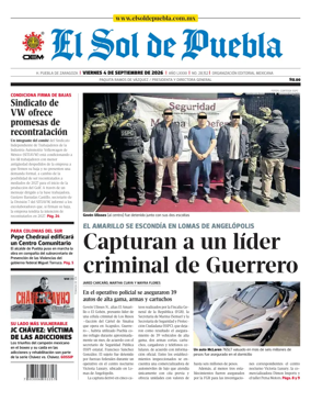 Cover of El Sol de Puebla