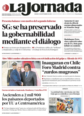 Cover of La Jornada