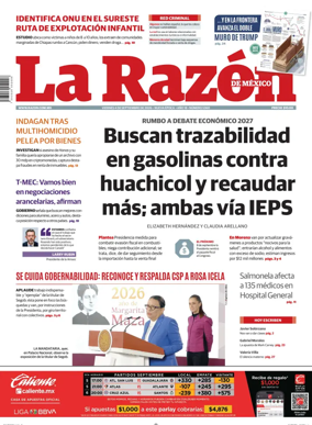 Cover of La Razon de Mexico
