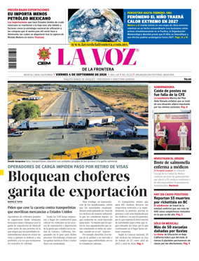 Cover of La Voz de la Frontera