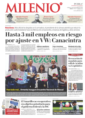 Cover of Milenio Puebla