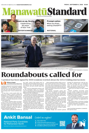 Cover of Manawatu Standard