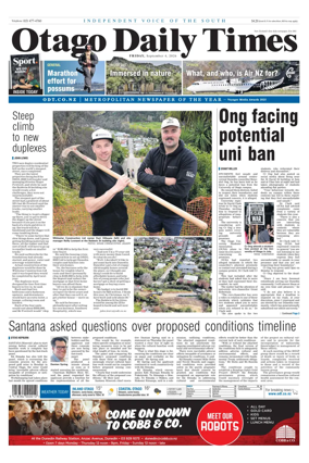 Cover of Otago Daily Times