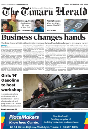 Cover of The Timaru Herald