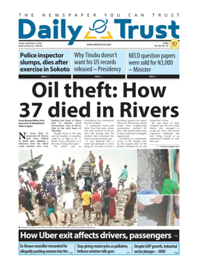 Cover of Daily Trust