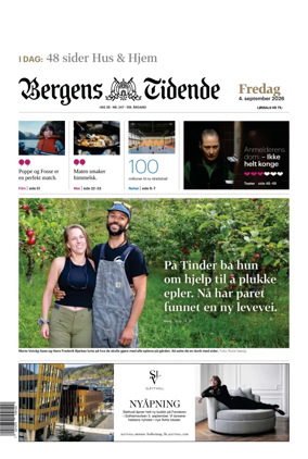 Cover of Bergens Tidende