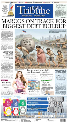 Cover of Daily Tribune (Philippines)