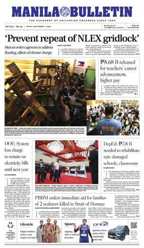 Cover of Manila Bulletin