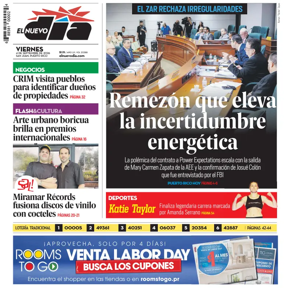 Cover of El Nuevo Dia