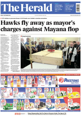 Cover of The Herald (South Africa)