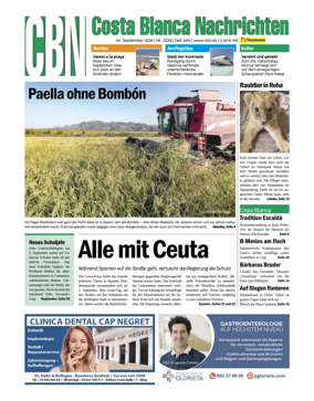 Cover of Costa Blanca Nachrichten