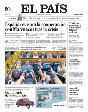 Cover of El Pais Madrid