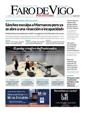 Cover of Faro de Vigo (Pontevedra)